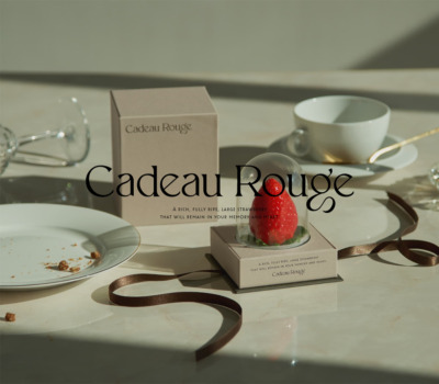 ｢Cadeau Rouge｣ フレッシュな香り弾ける完熟大粒イチゴ