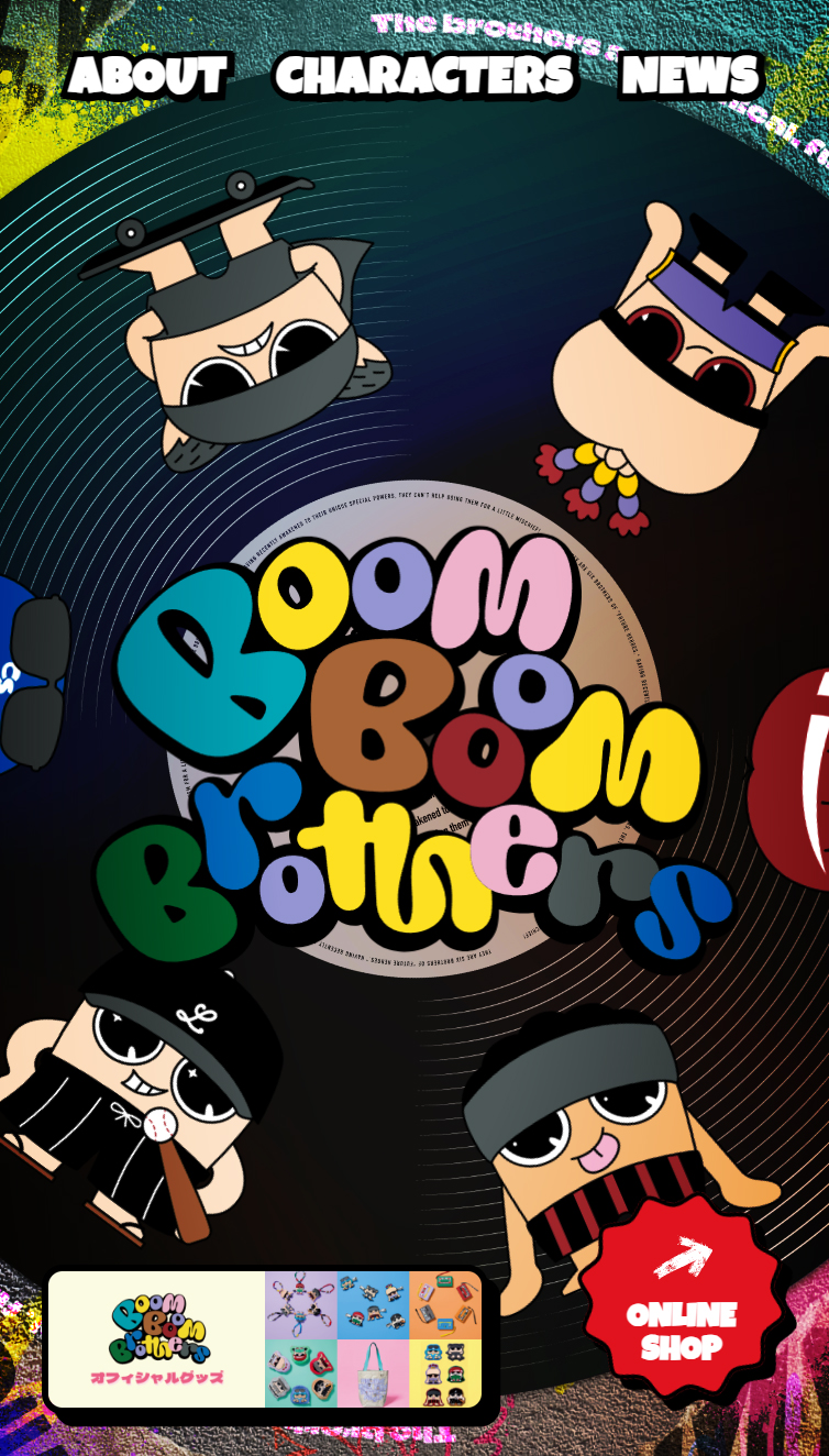 Boom Boom Brothers | Official Website スマホ版