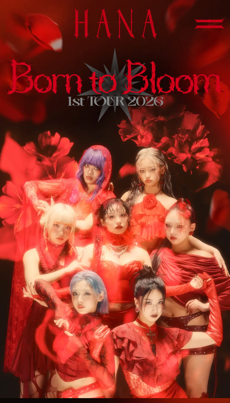 HANA 1st TOUR 2026 “Born to Bloom” 追加公演 スマホ版