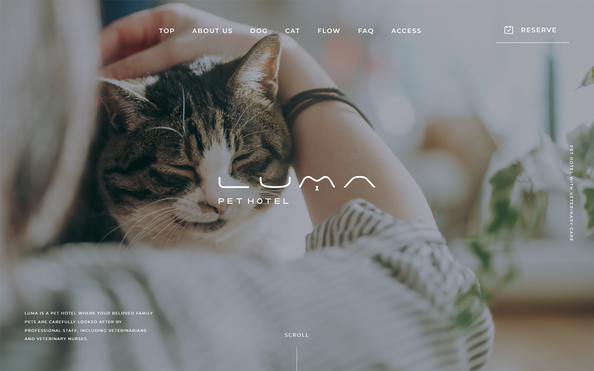 獣医師が見守るペットホテル｢LUMA｣