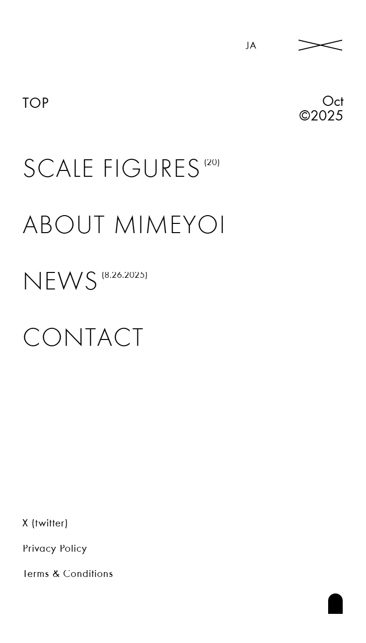MIMEYOI スマホ版 メニュー