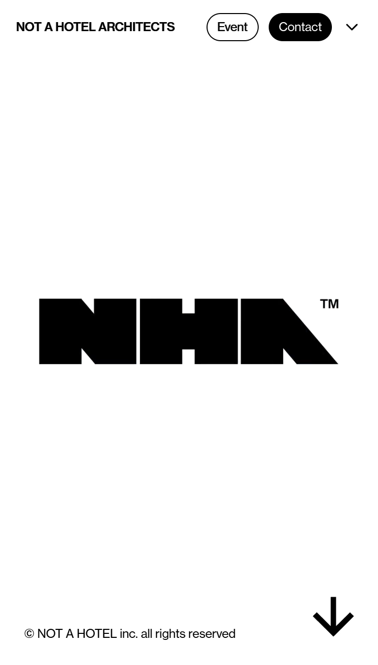 NOT A HOTEL ARCHITECTS スマホ版