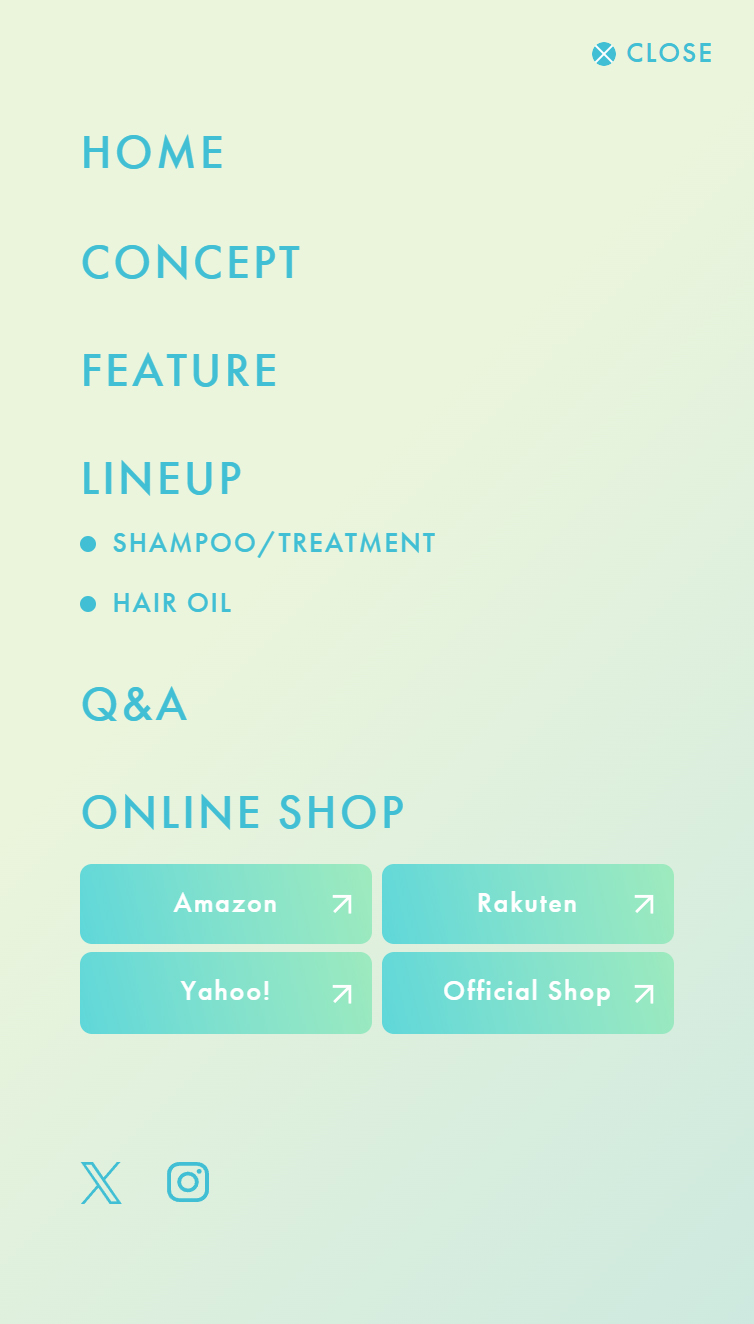 SOLAMY公式サイト | UVアフターリペアシャンプー スマホ版 メニュー