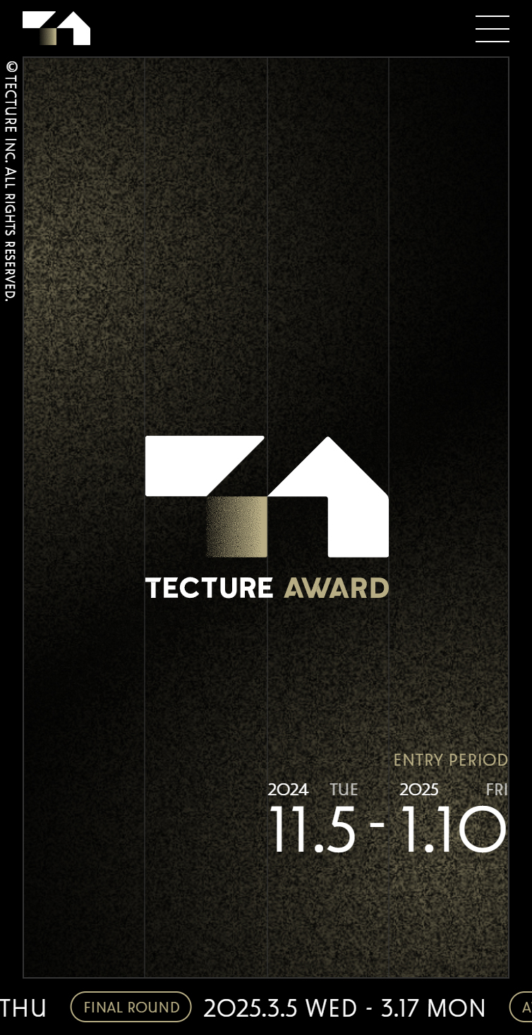 TECTURE AWARD 2024 スマホ版