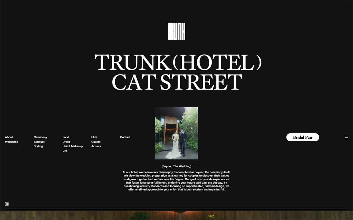 TRUNK（HOTEL） CAT STREET WEDDING