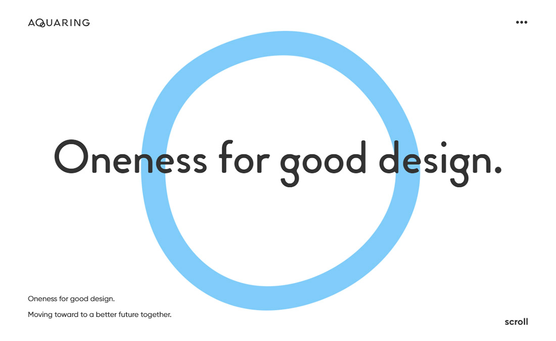 アクアリング - Oneness for good design.